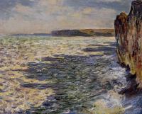 Monet, Claude Oscar - Waves and Rocks at Pourville